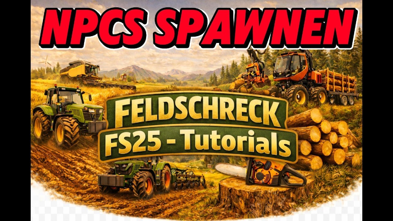LS25 I FS25 Tutorial [de] - #1 - NPCs in jeder Map und an jedem Ort spawnen [Opa Walter] [Multispot]