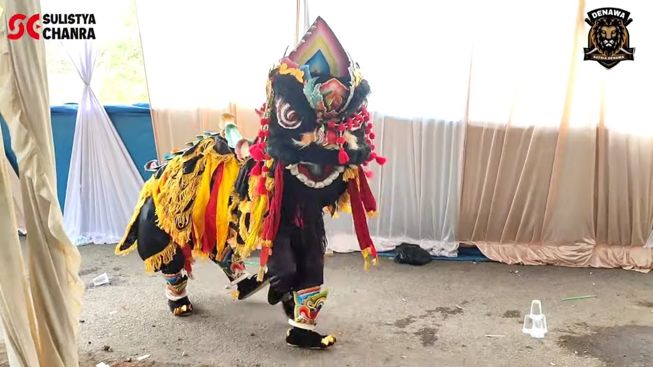 ATRAKSI TOPENG BARONG SATRIA DENAWA - Barong bali - raja barongsai