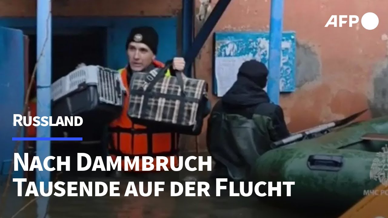 Dammbruch in Orsk: Tausende auf der Flucht | AFP