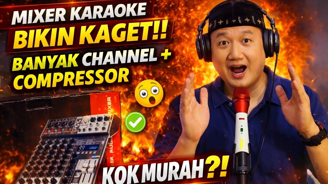 Jika Ari Lasso Tahu Pasti Kepincut Nyanyi Cinta Terakhir Pakai Mixer Ini🥢Mixer Bomge BMG MR6/RB4/6/8