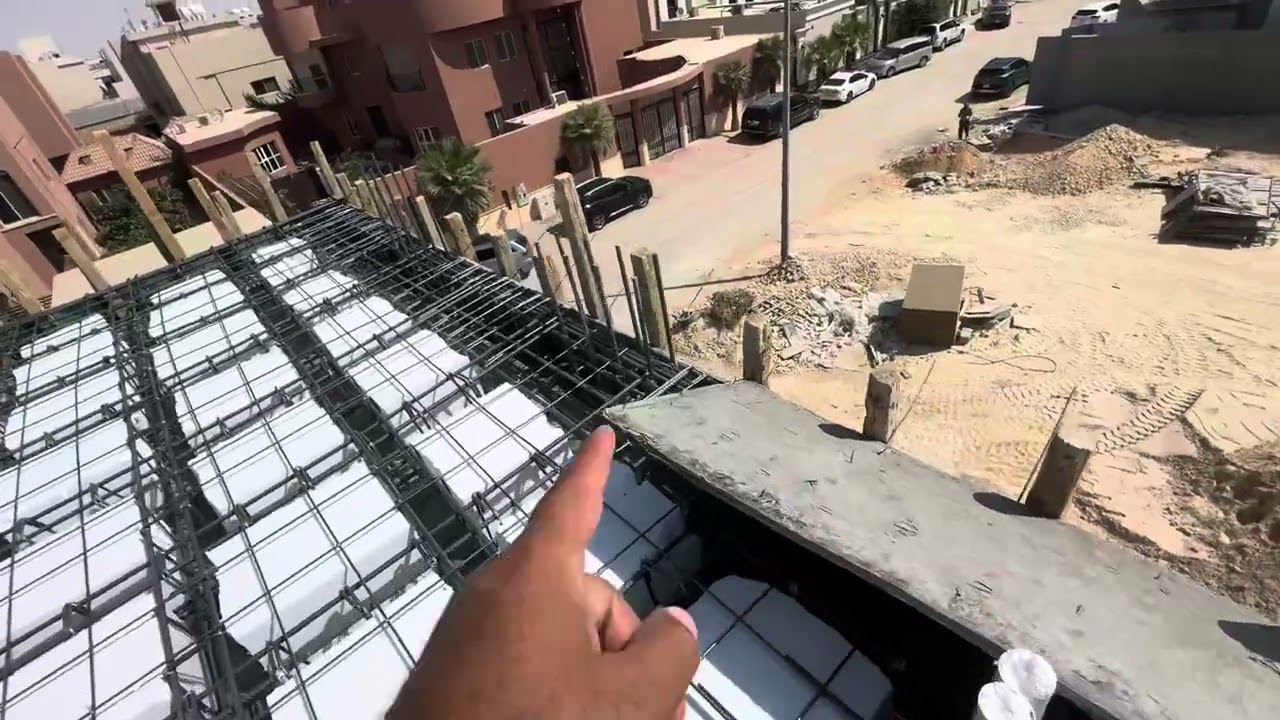 استلام سقف hollow block