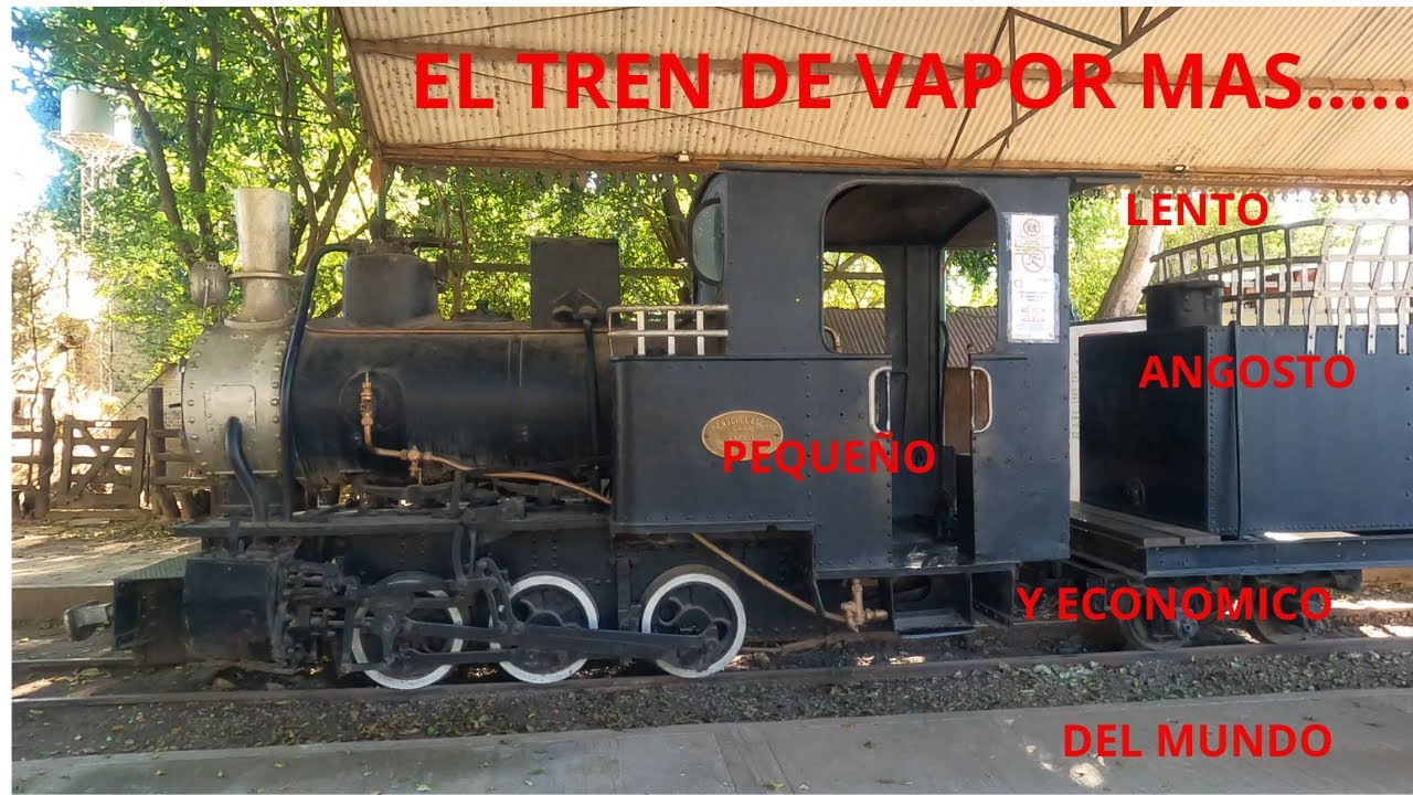 El Tren a Vapor Mas Lento, Angosto, Pequeño Economico del Mundo.Viajando en MOTOCARRO por Suramerica