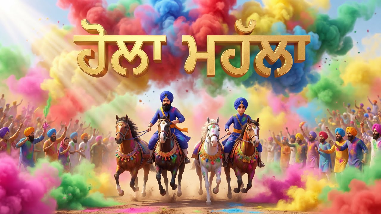 Hola Mohalla | ਹੋਲਾ ਮਹੱਲਾ । Punjabi Kids @NikkeTaare 
