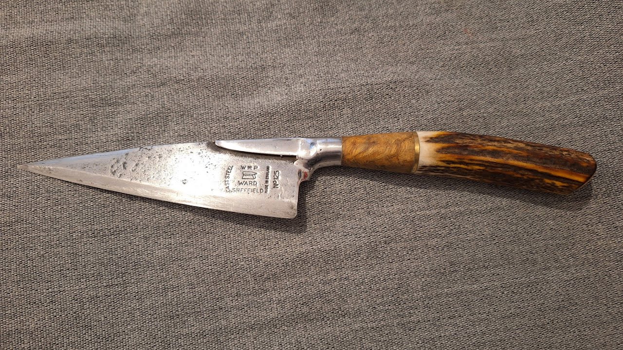 Cuchillo de Tijera de TUSAR verijero hoja acero Sheffield