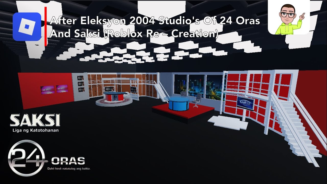 After Eleksyon 2004 Studio's Of 24 Oras And Saksi (Roblox Re - Creation)