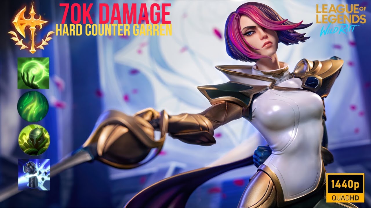 Hard Counter Garen With Fiora insane True Damage #wildrift #teemopentakill