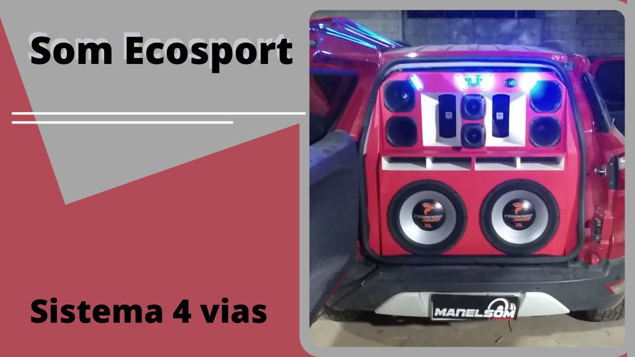Som Ecosport 4 vias JBL e STETSOM. Reinstalação completa e nova montagem. (passo a passo)