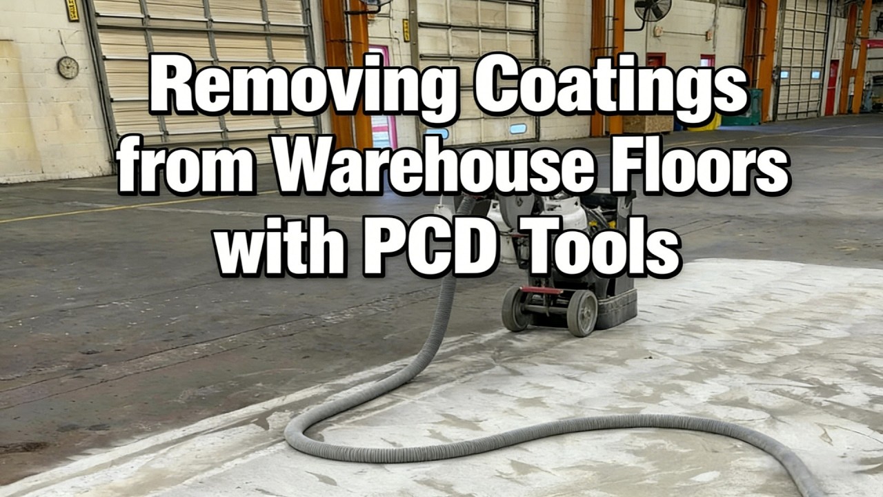 Removing Coatings from Warehouse Floors with PCD Tools