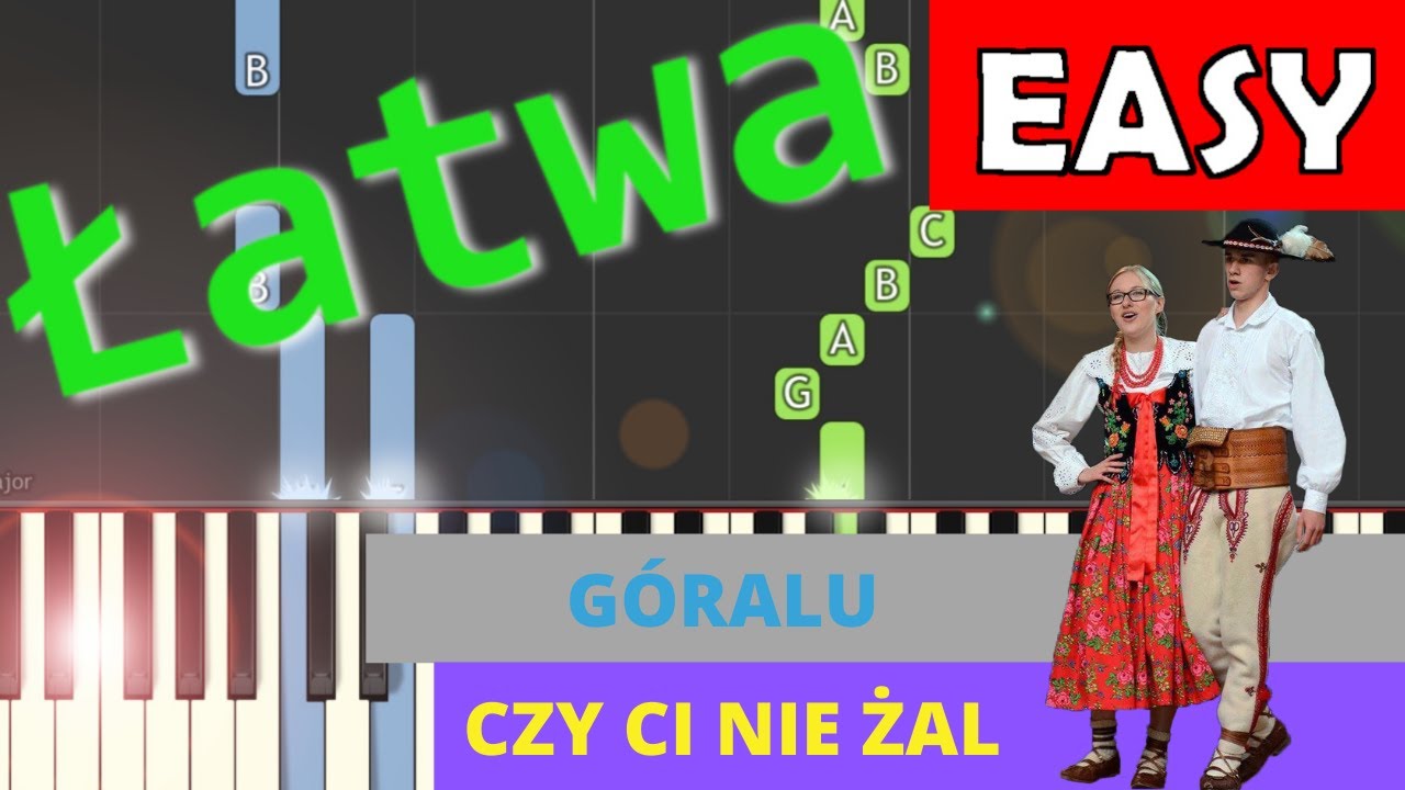 🎹 Góralu, czy ci nie żal - Piano Tutorial (łatwa wersja) 🎵 NUTY W OPISIE 🎼