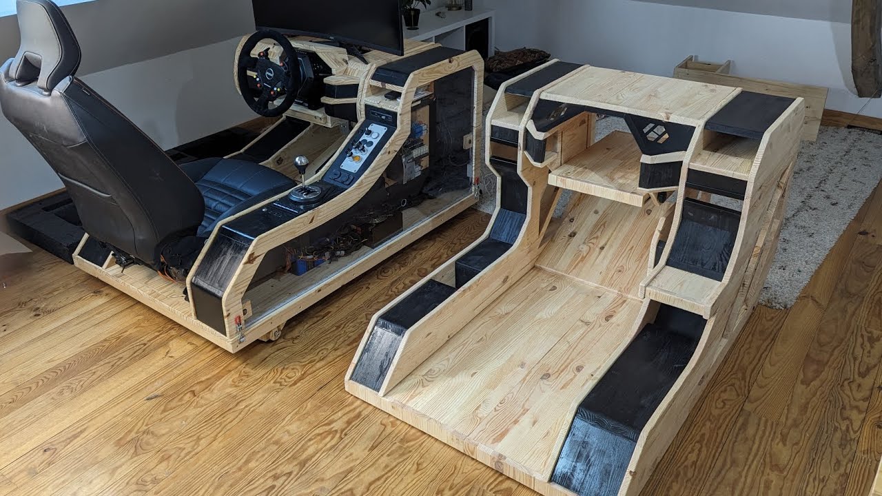 Installation de mon nouveau siège !🏁😁 #simracing #simulator #gaming #diy