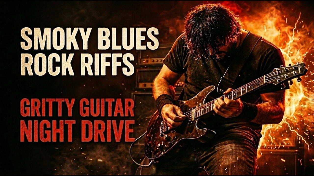 Smoky Modern Blues Rock Instrumental | Gritty Guitar Blues & Light Metal Night Drive