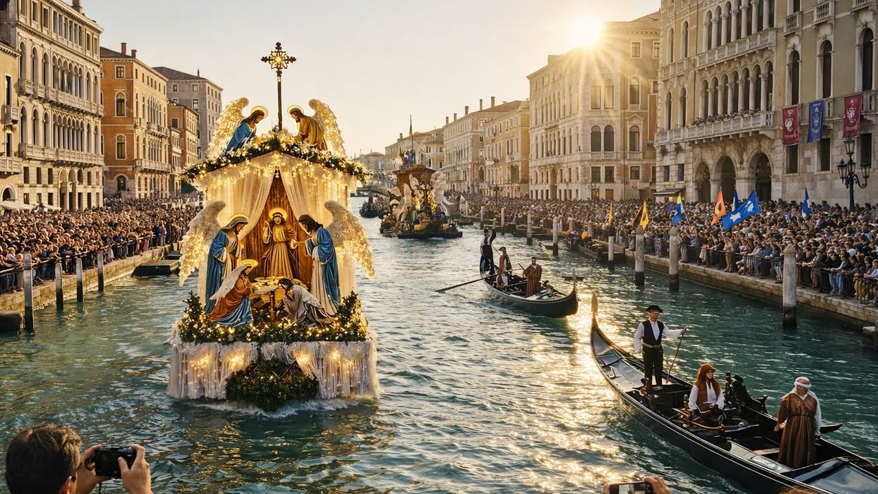 Christian Fluvial Parade in Venice