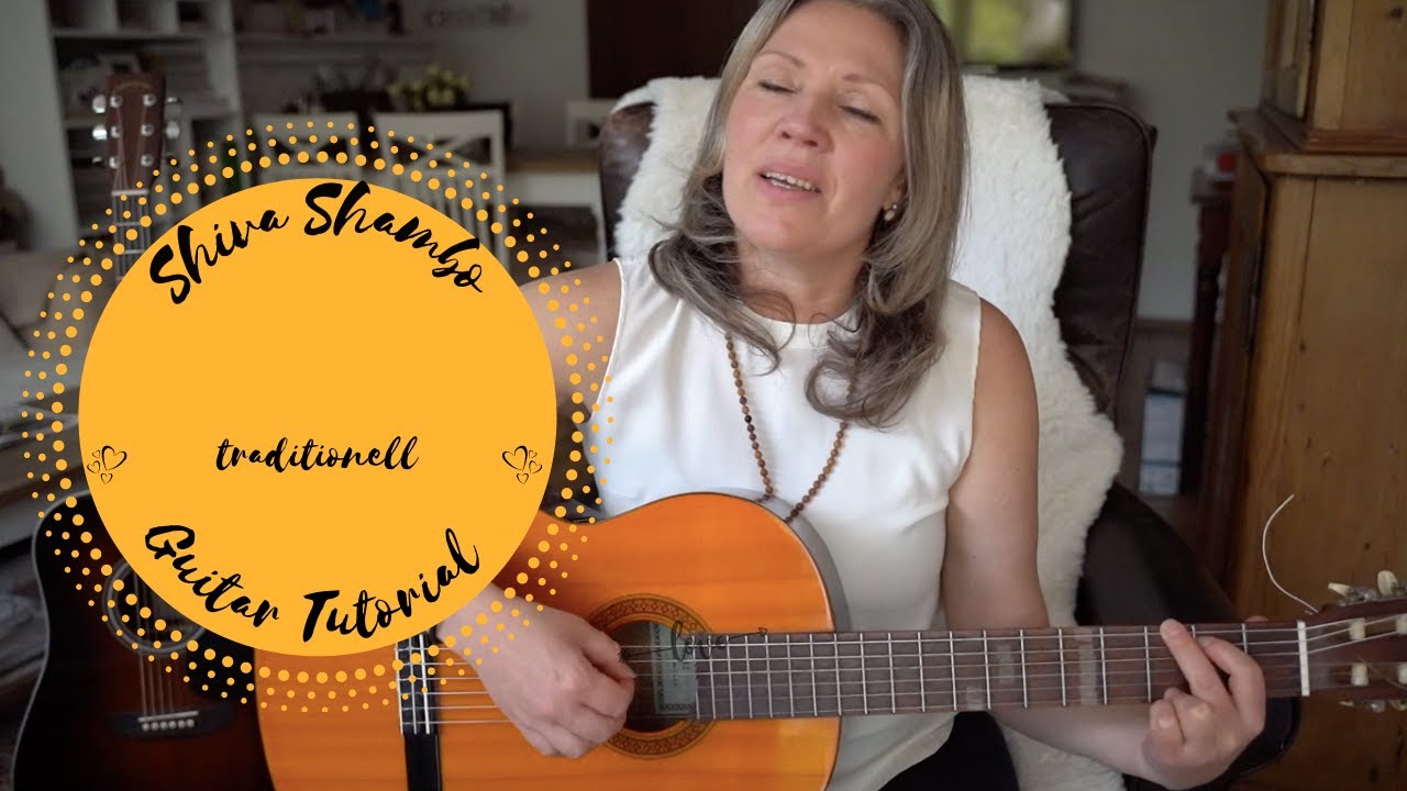 MANTRA Shiva Shambho - How to Play on Guitar - Guitar Lesson - Nancy Haywood - 440 Hz