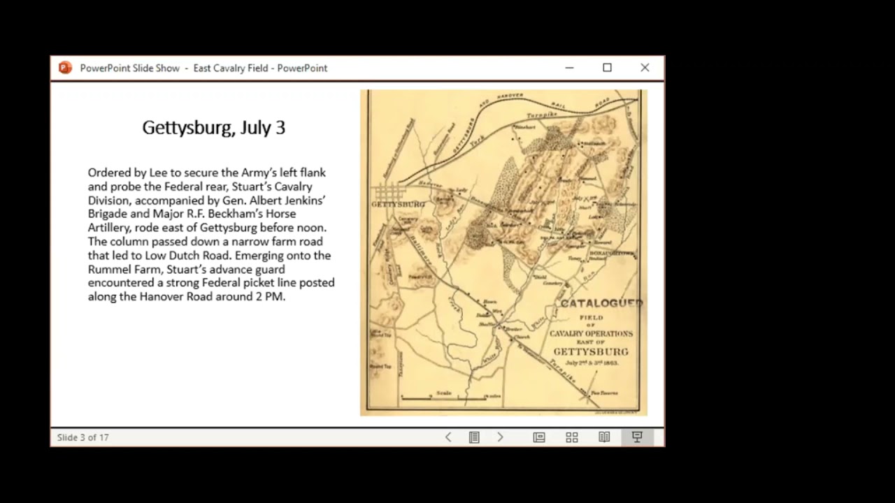 Virtual Tour of East Cavalry Field, Gettysburg : National Regiment School of Instruction 2021