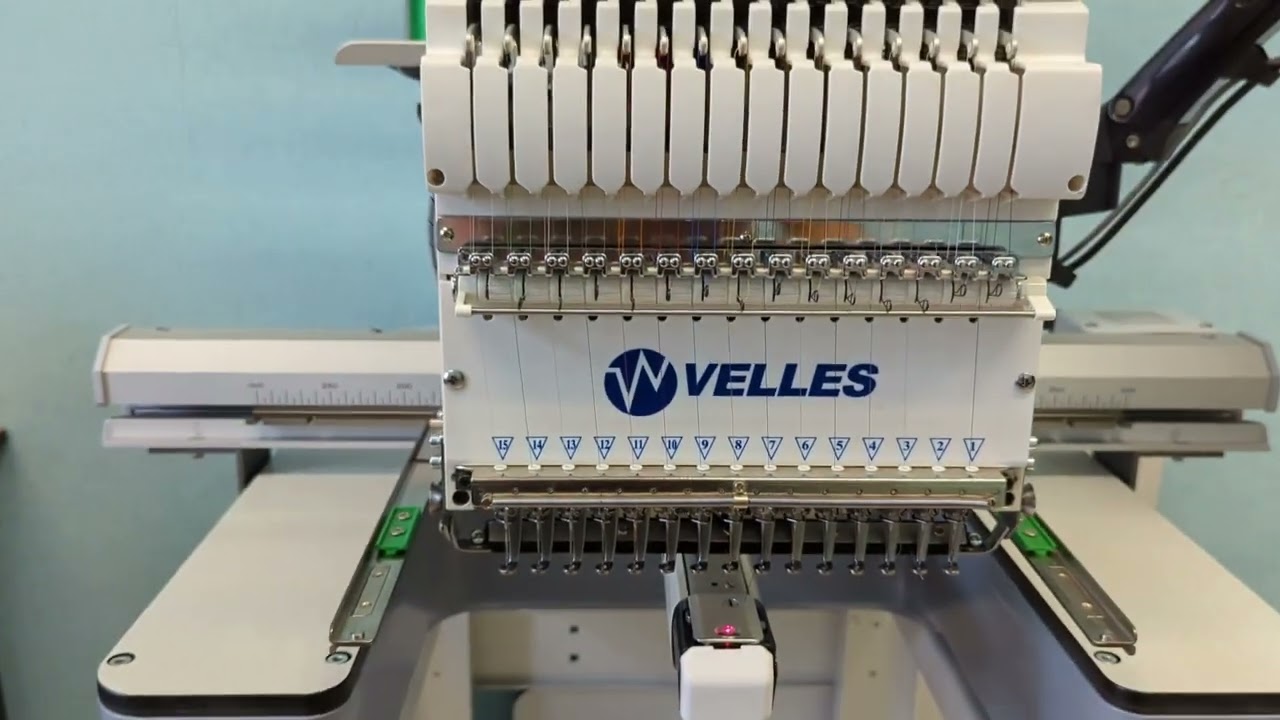 ТО на промышленной вышивальной машине Velles.