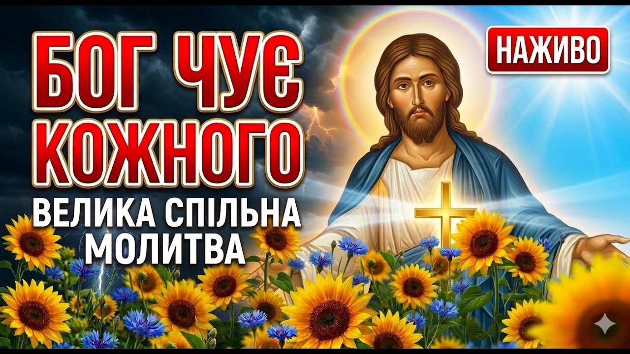 🔴 НАЖИВО: БОГ ЧУЄ КОЖНОГО! Велика спільна молитва за зцілення, прощення та мир в Україні