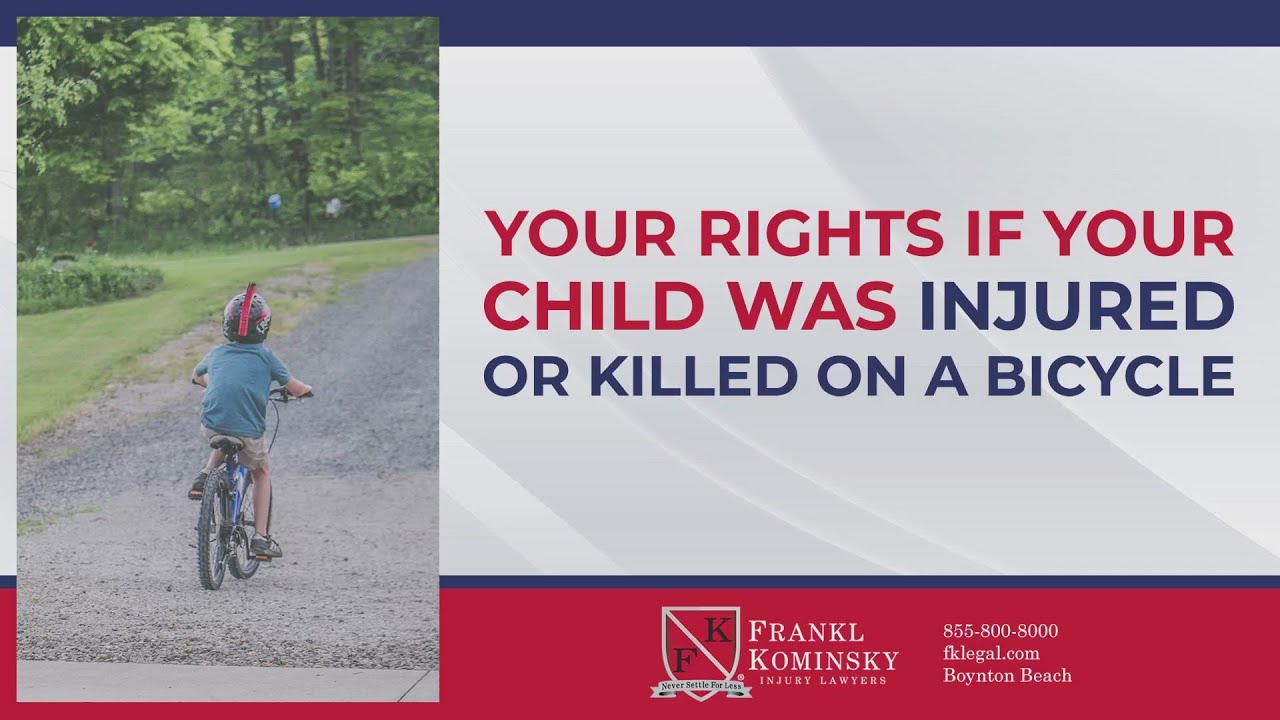 Your rights in your child was injured or killed on a bicycle