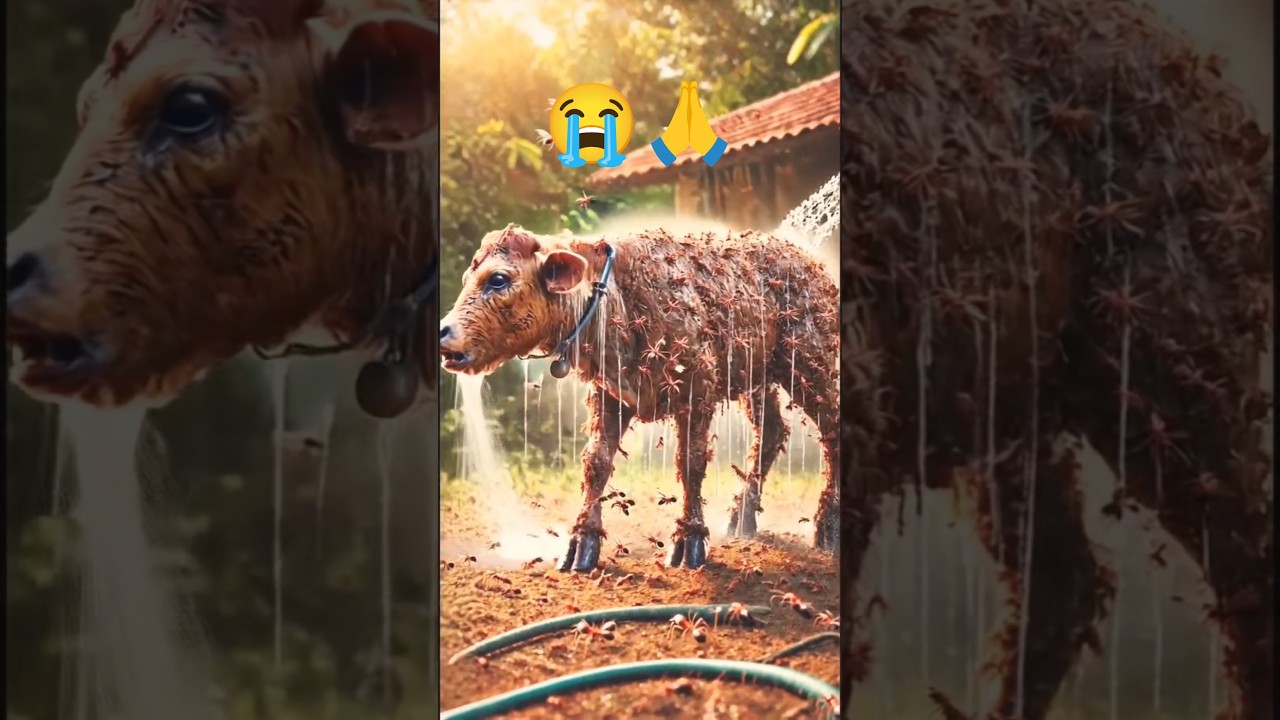 cow 🐄 baby you are helping 🙏😭🐄 #intags #a&ccedil;ai #animation #ai #_international_animals_ #grubhubdriver