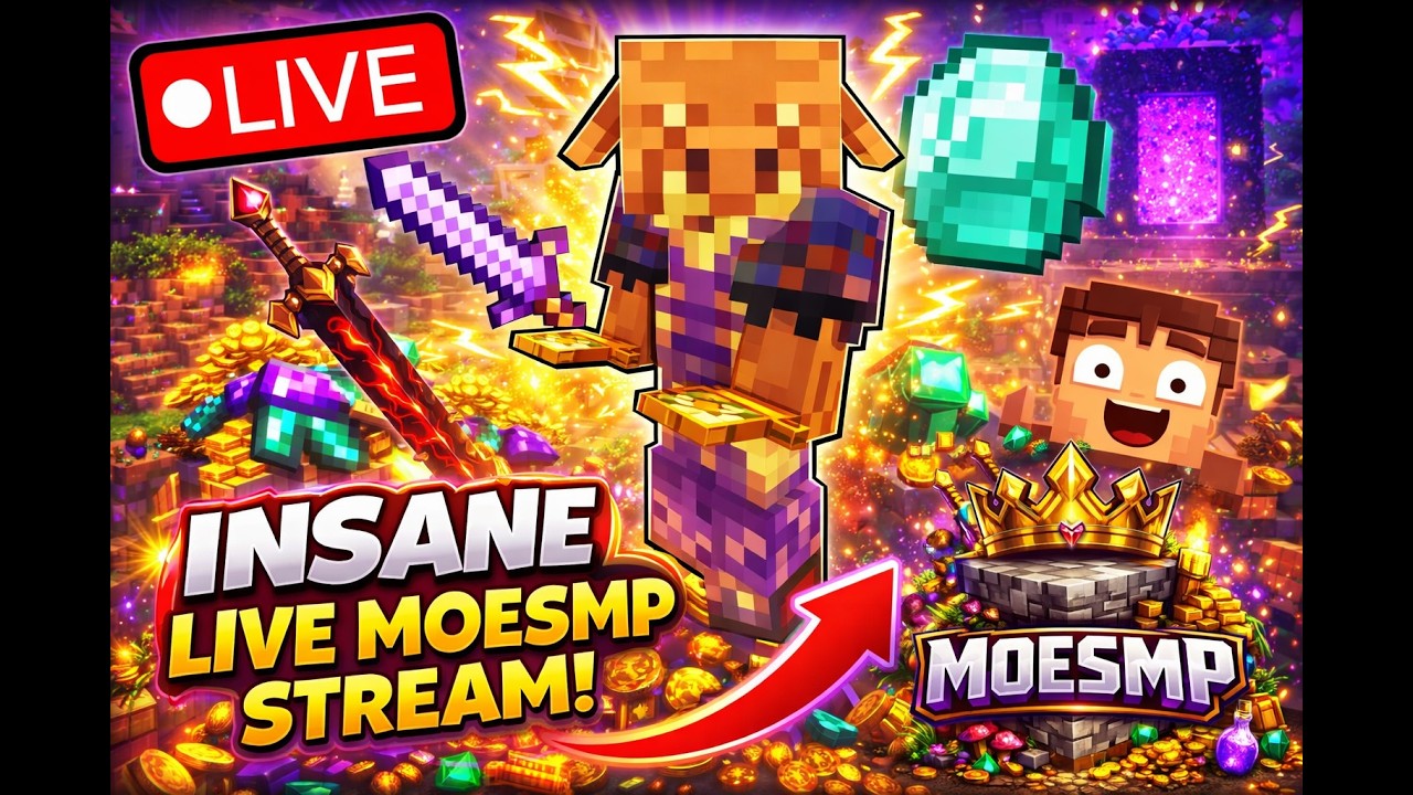 🔴 MOESMP MINECRAFT SERVER! 🔴LIVE SEASON 1