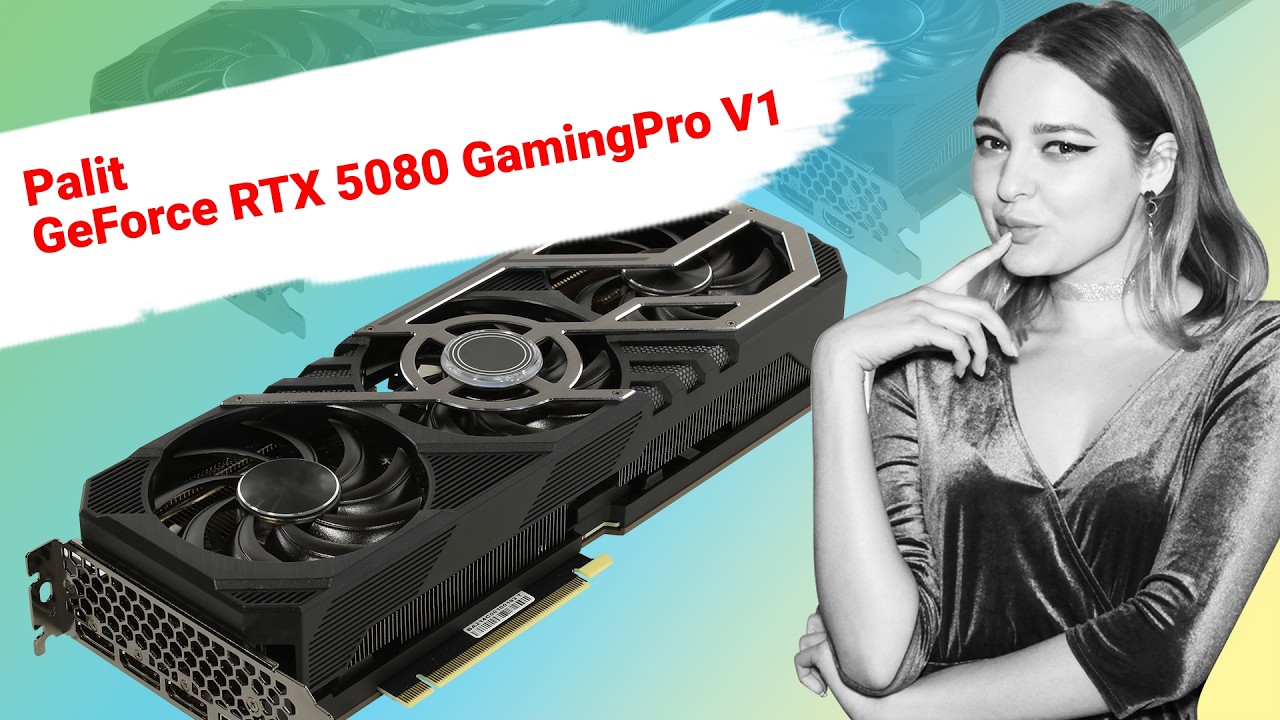 НИКС Компьютерный Супермаркет: видео про Видеокарта Palit GeForce&reg; RTX 5080 GamingPro 16 Гб GDDR7