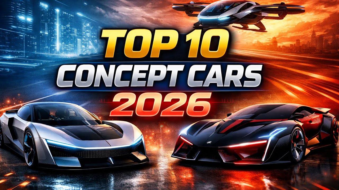 🚗 Top 10 Concept Cars 2026 | Future Car Design & Technology Explained