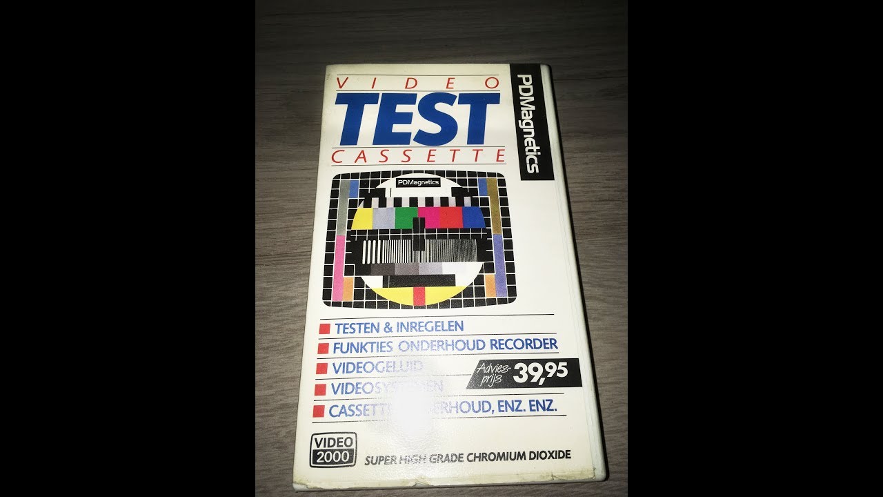 vcc test tape  orginele instructie video test tape uit 1980