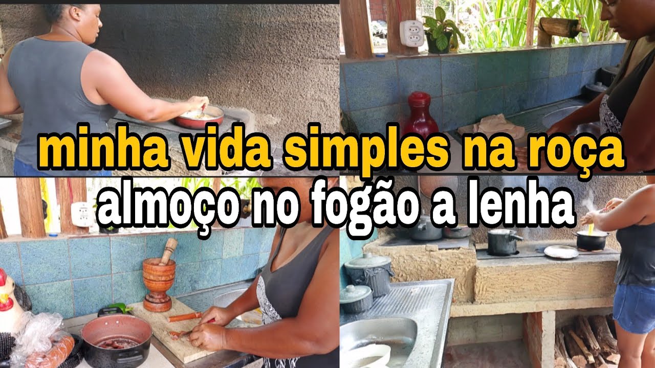 Almoço simples e delicioso, no fogão a lenha 🪵| Vida na roça com a Rosy 🤠