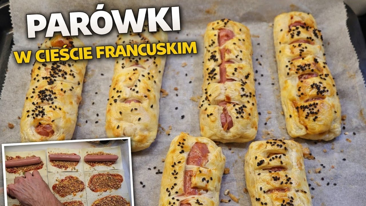 HIT! Parówki w cieście francuskim szybkie i smaczne hot dogi  Rewelacja | MajkelGotuje