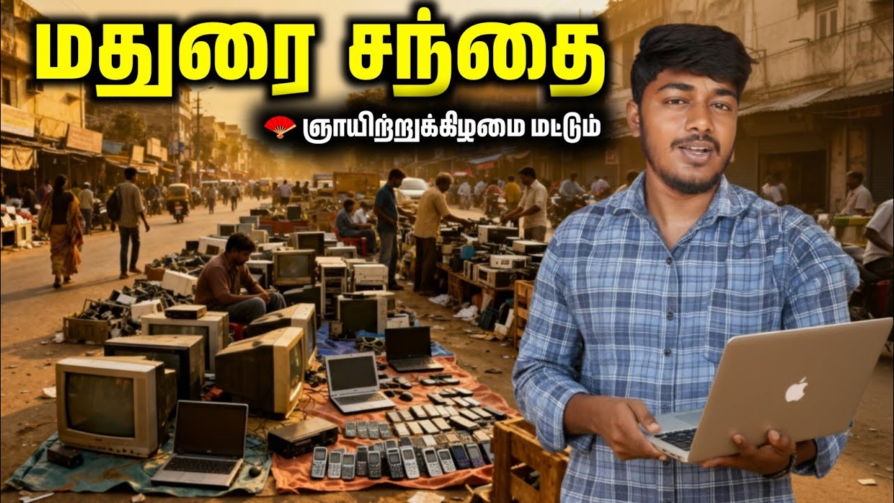Madurai Sunday Market Scrap Electrics || Madurai Electronics Hub || Esakki Info