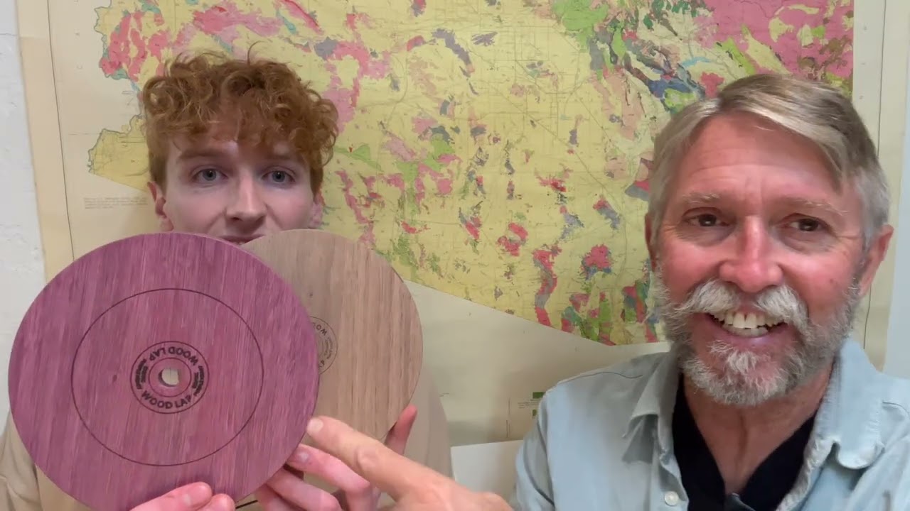 Wood Lap for polishing faceted stones. Noah Trappier