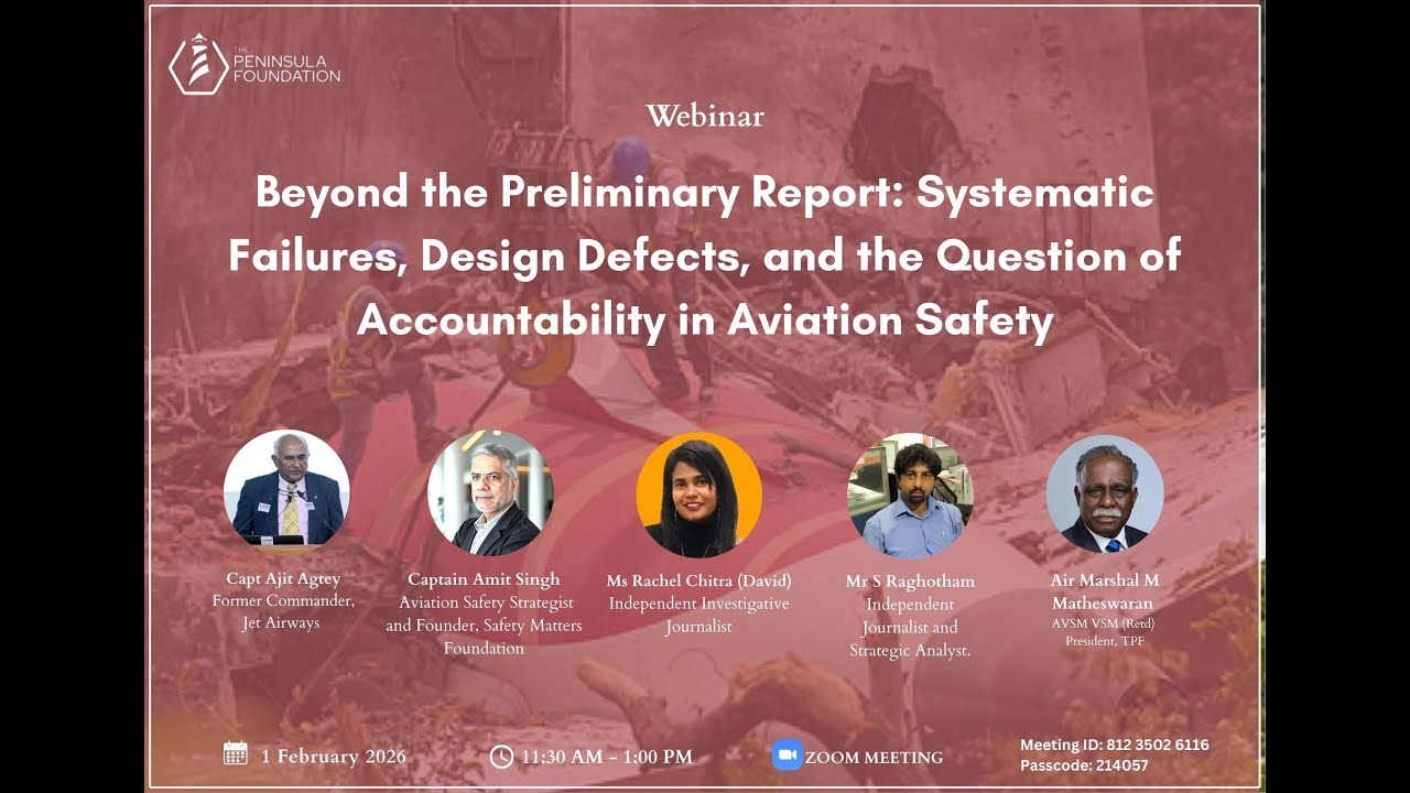 Beyond the Preliminary Report: Systematic Failures and Accountability in Aviation | TPF Webinar