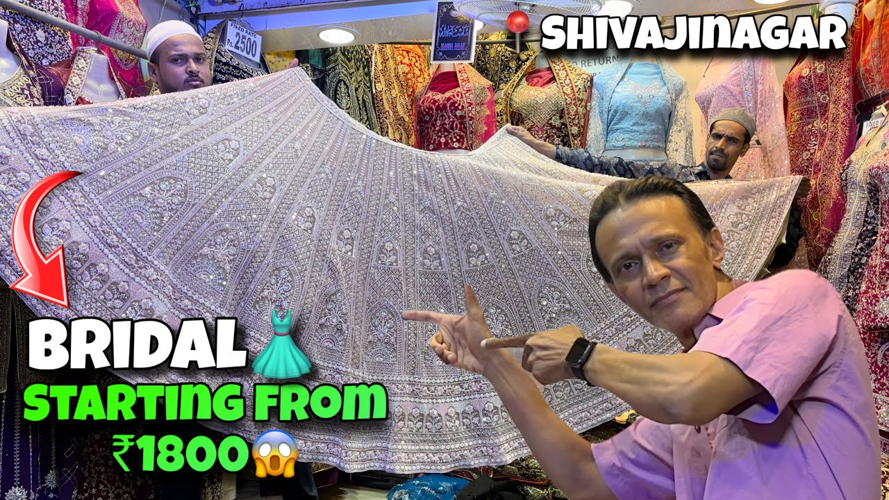 💃 Shivajinagar Bridal Market 2025 | Budget Bridal Wear Starting ₹1800 😱