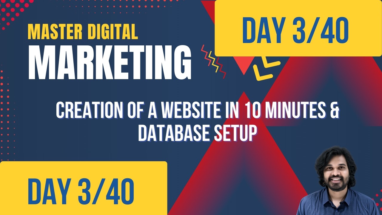 Digital Advertising – Day 3  Website Creation in 10 Minutes with Database Integration