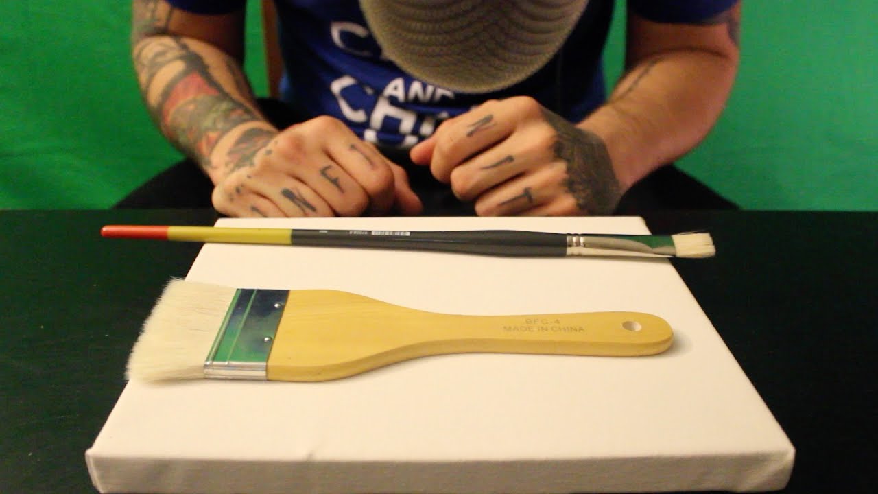 ASMR Ear to Ear Brushing and Scratching a Canvas