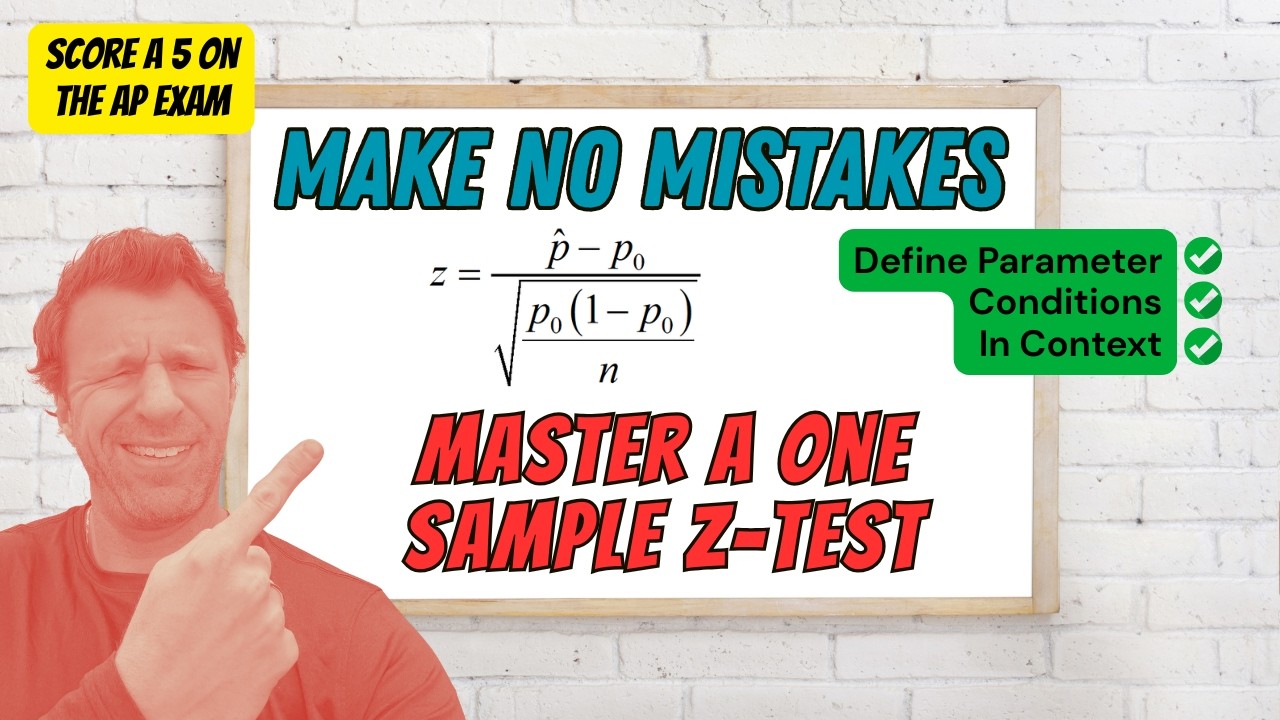 One-Sample Z Test for a Population Proportion | AP Statistics (Step-by-Step Guide)