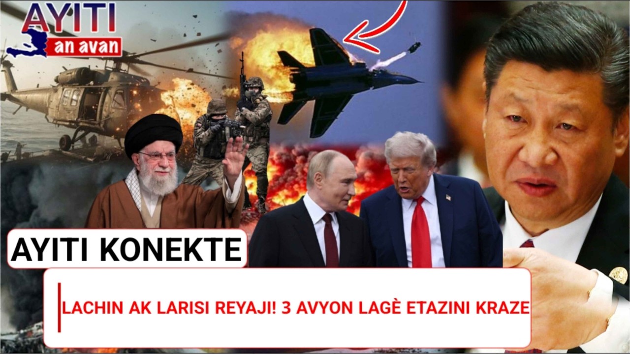 Iran: “Larisi ak Lachin reaji.” 3 avyon militè Ameriken kraze! | AYITI KONEKTE EP 346