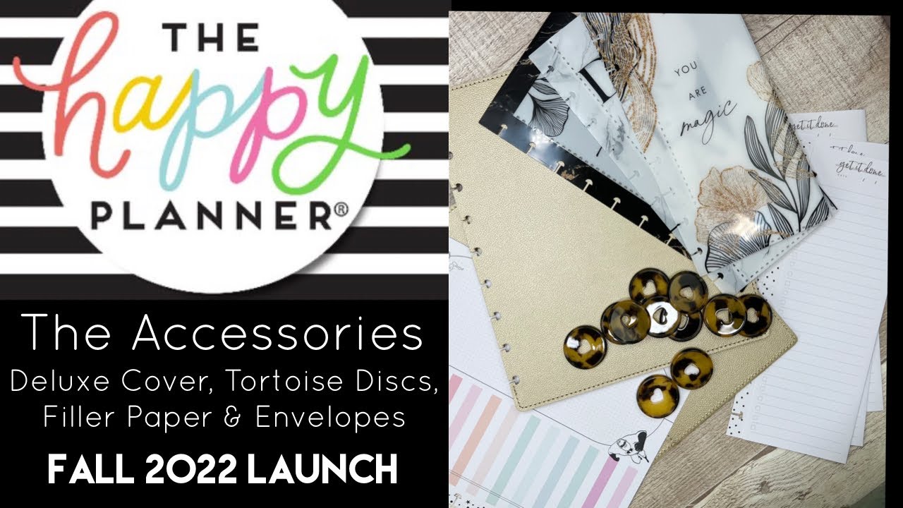 The Accessories! Deluxe Cover, Discs, Filler | Fall 2022 Release | The Happy Planner