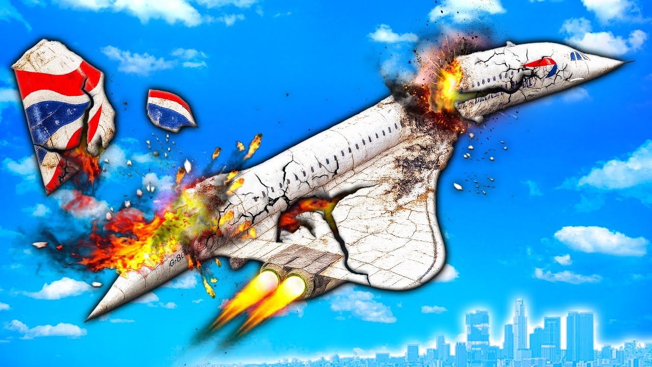 Concorde BREAKS UP at MAX SPEED in GTA 5!
