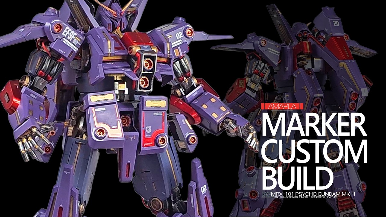 [마커펜 페인팅 & 커스텀 빌드] HG 사이코 건담 MK2 [BANDAI] HG PSYCHO GUNDAM MK2 MARKER CUSTOM BUILD