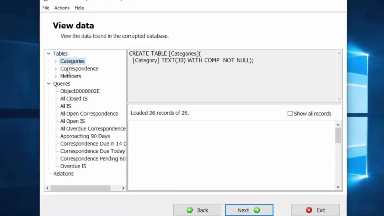 MDB Viewer Tool Manual