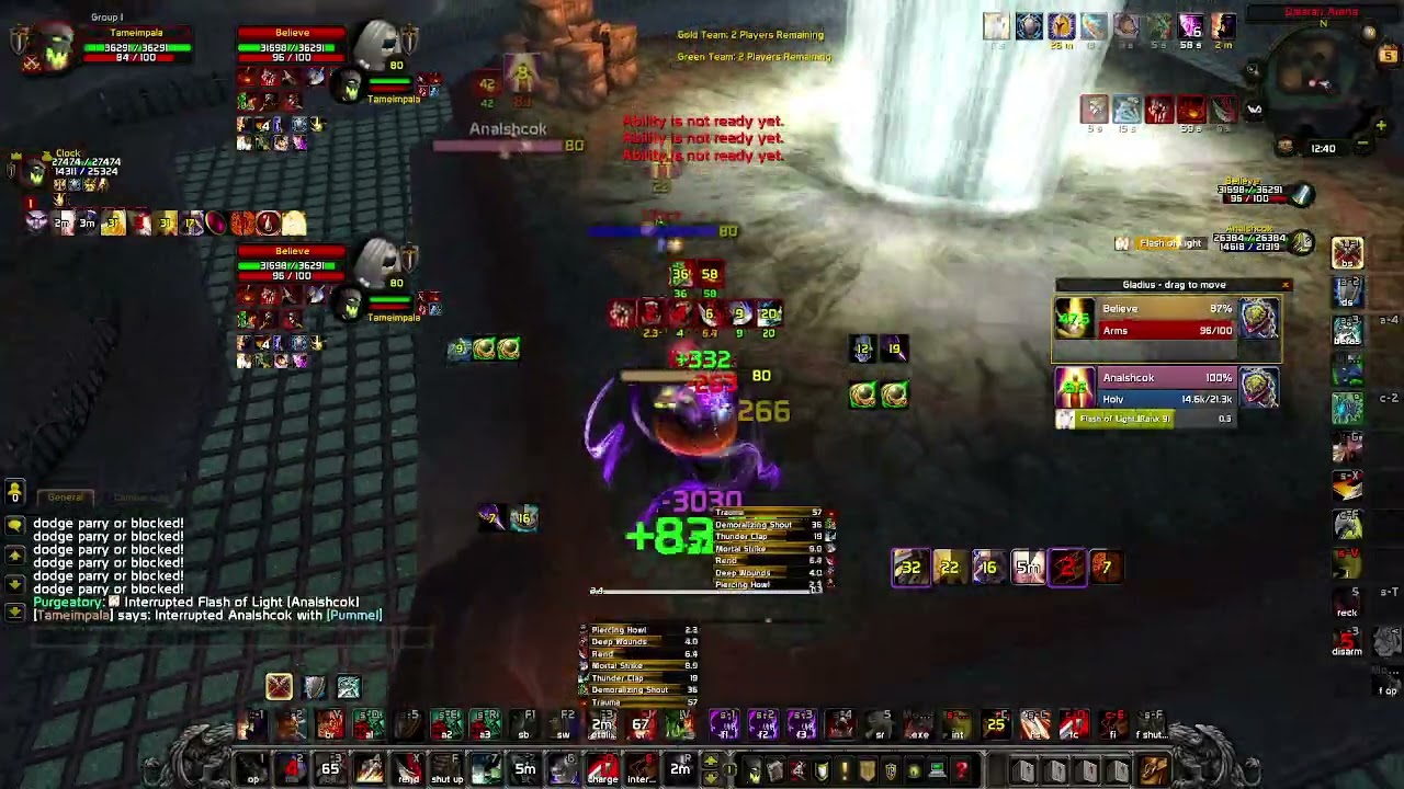 Raw Gameplay vs Mirror WP - WoW Battlearenas