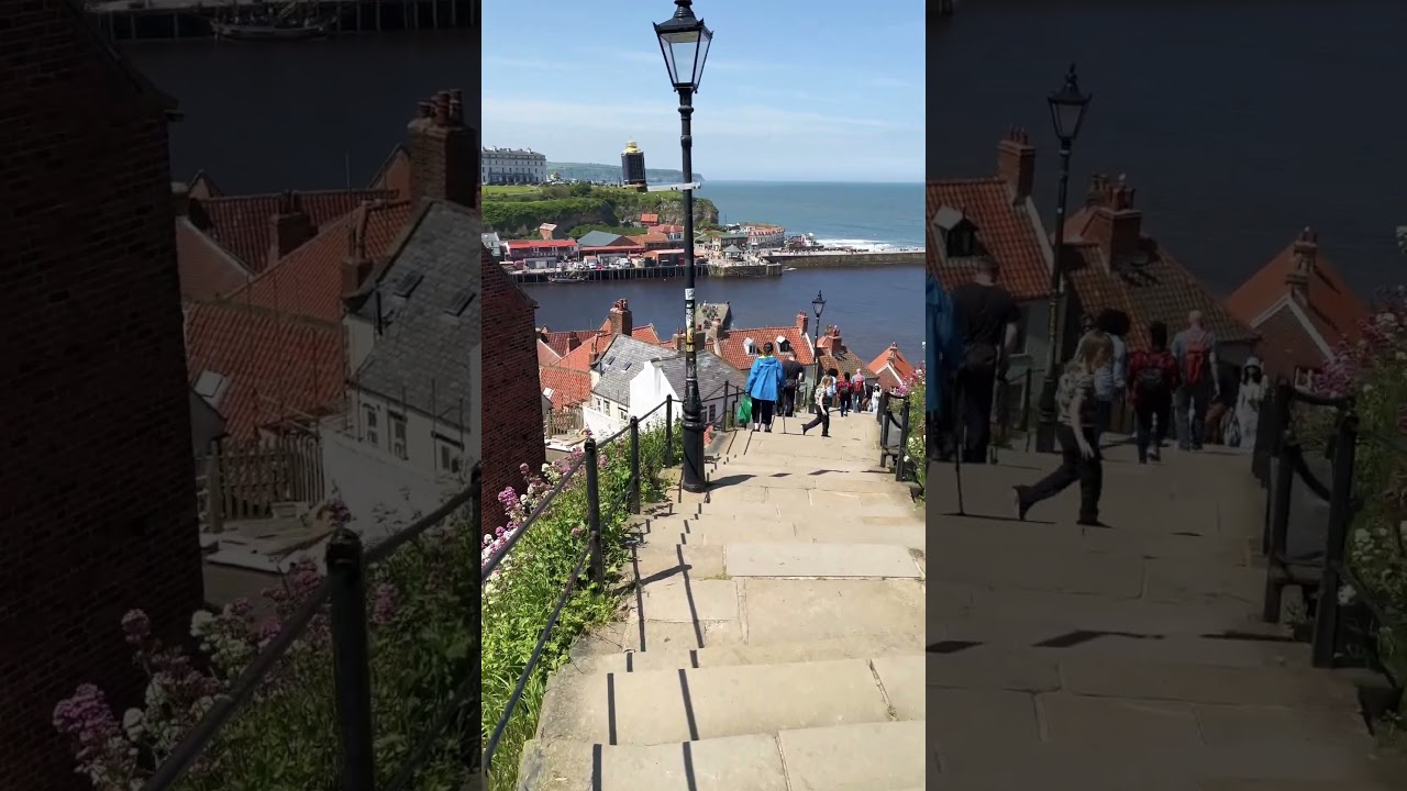 Whitby 199 Steps, England 🏴󠁧󠁢󠁥󠁮󠁧󠁿🏴󠁧󠁢󠁥󠁮󠁧󠁿 