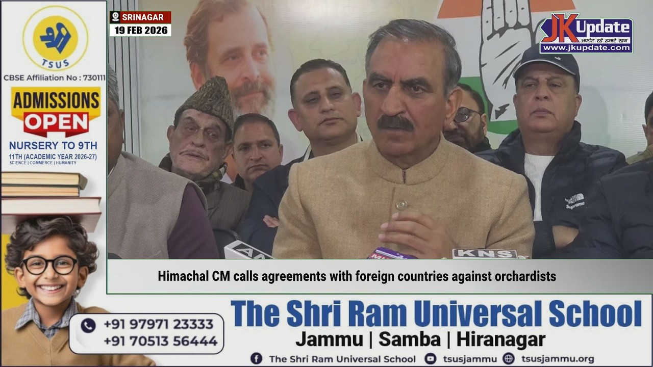 Himachal CM calls agreements with foreign countries against orchardists