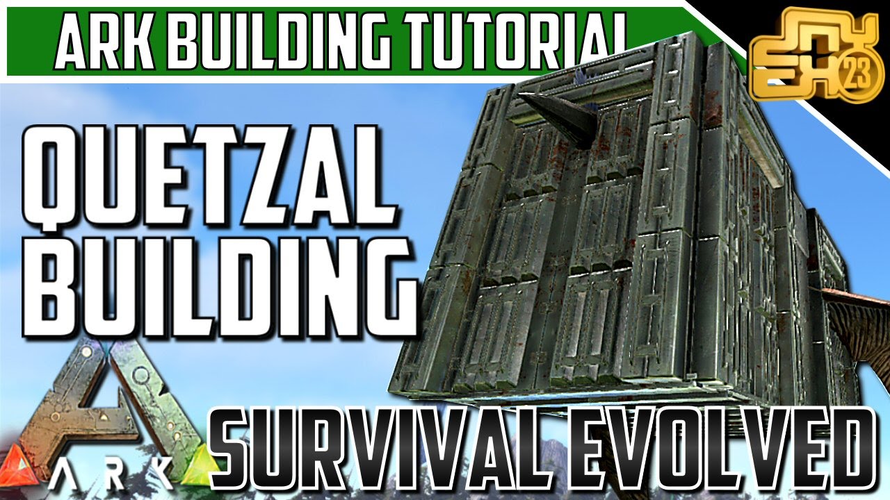 ARK BUILDING TIPS/TUTORIAL - HOW TO BUILD A BOX QUETZAL - RAIDING AND FARMING QUETZ BUILD!