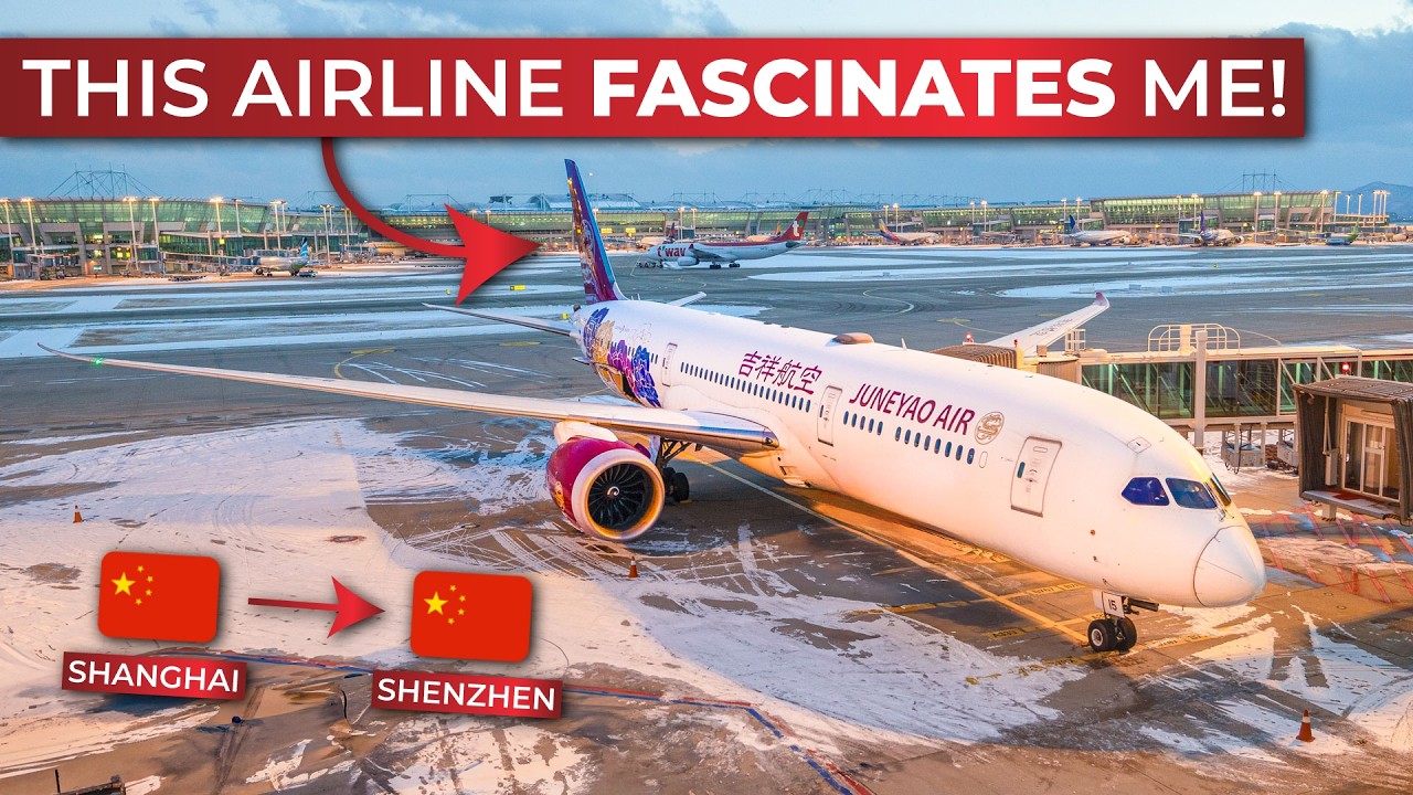INCREDIBLE Economy Class within CHINA! | Juneyao Air Boeing 787-9 Shanghai Hongqiao to Shenzhen!
