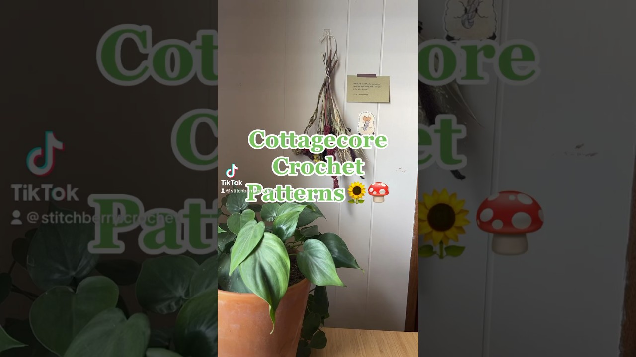 Cottagecore Crochet #crochetting #crochetpatterns #cutecrochet #crochetideas #freecrochetpattern