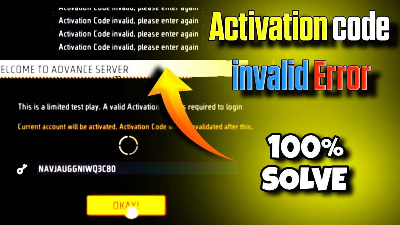 OB52 Advance Server  activation code invalid Problem solved  ll Activation code error 