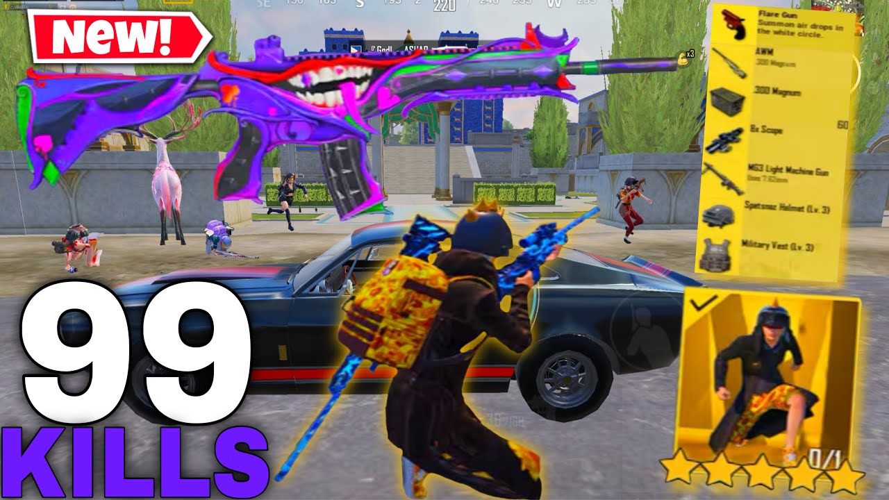 99 KILLS!😈 NEW M416 JOKER GAMEPLAY with MOST KILL RECORD🔥 PUBG MOBILE - BGMI