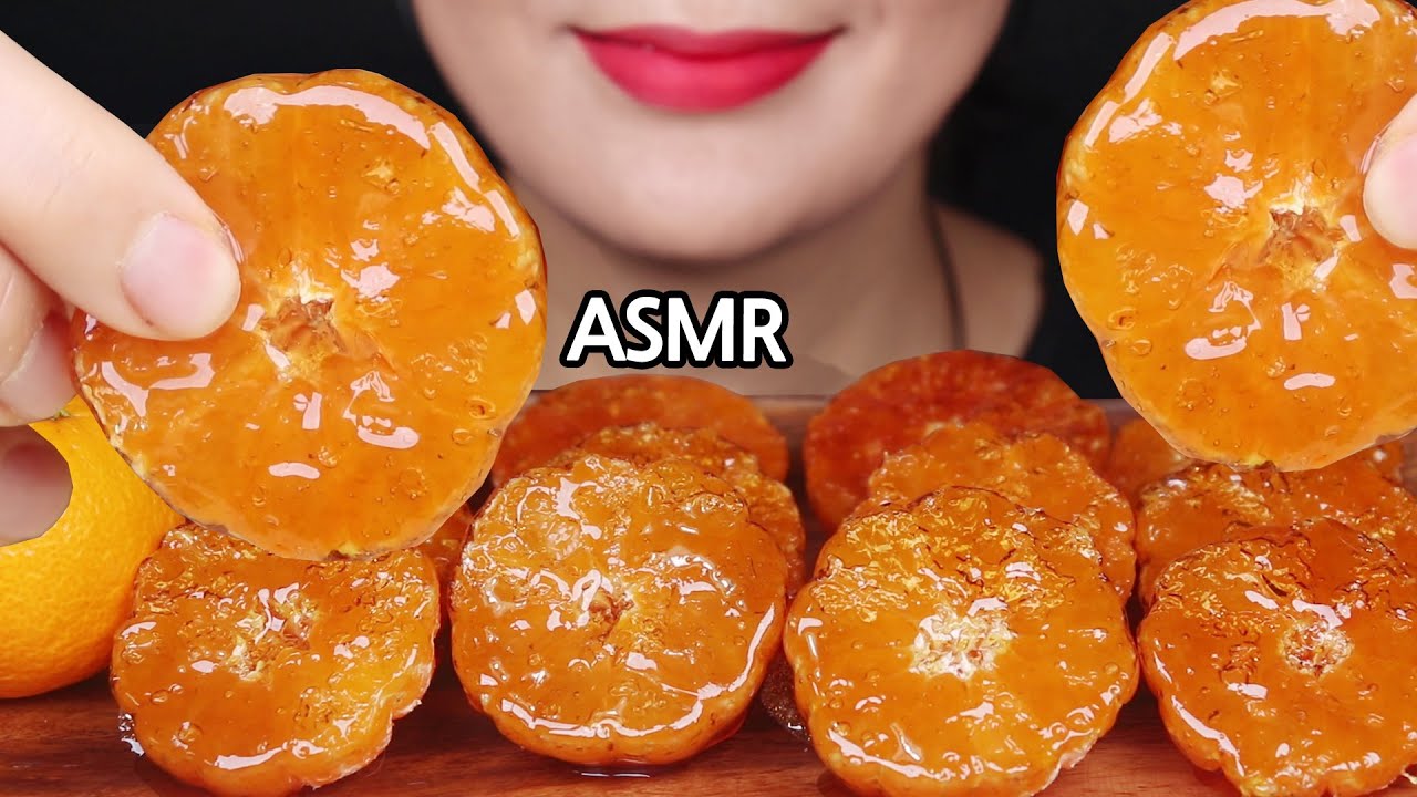 ASMR 과즙뿜뿜 귤 탕후루🍊 Tanghulu Candied Fruits  Mukbang