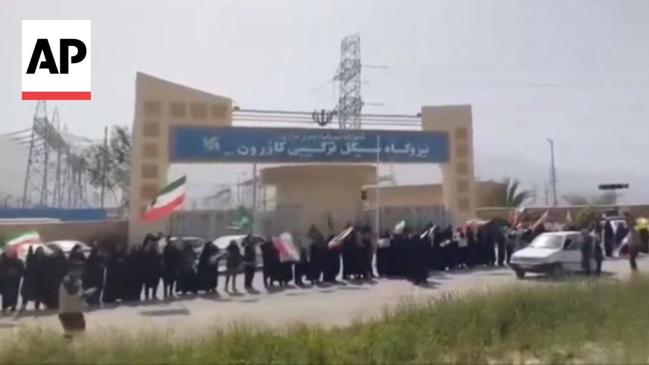 Iran residents form human chains around power plants after Trump threats